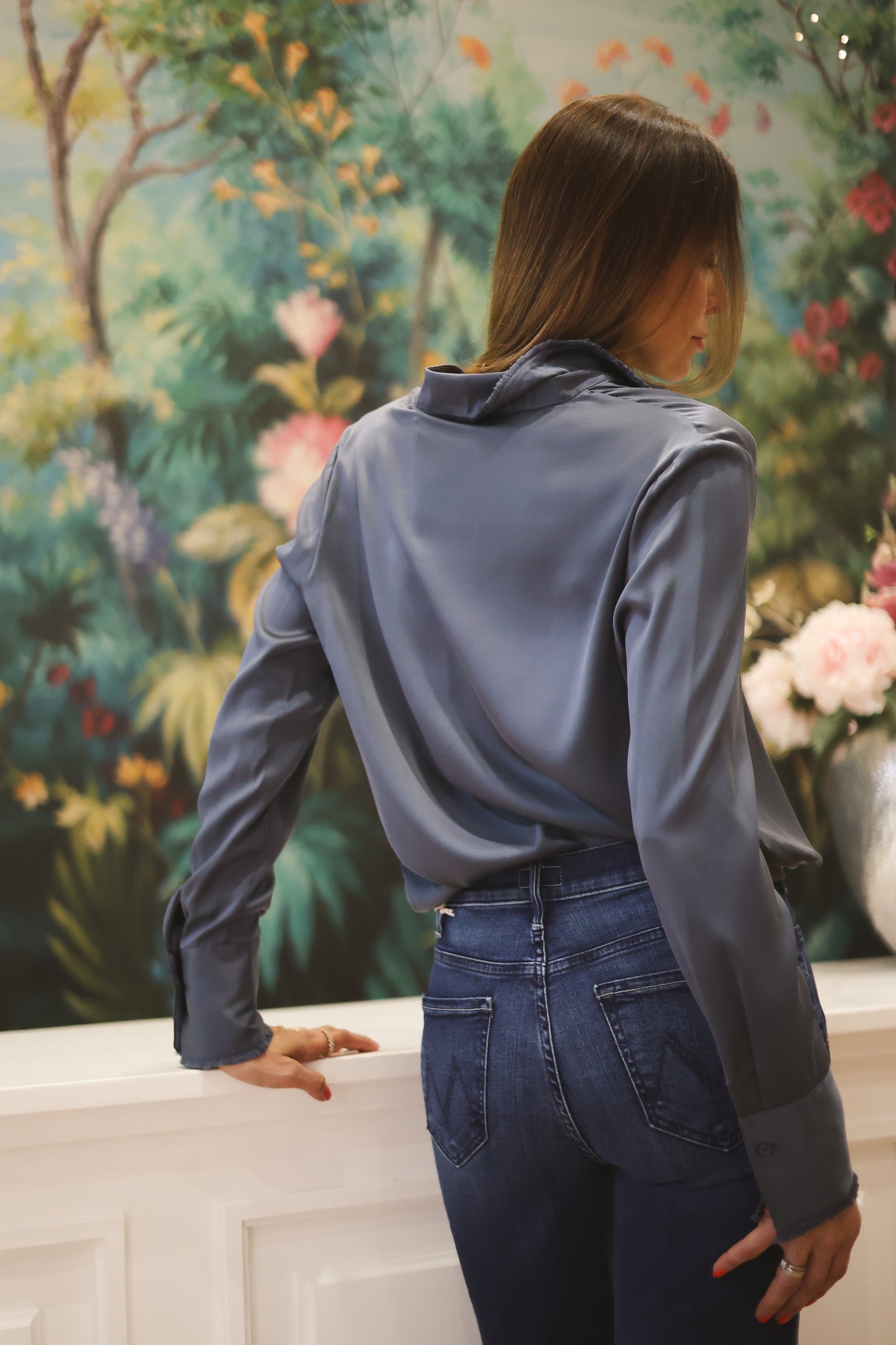 Seidenbluse